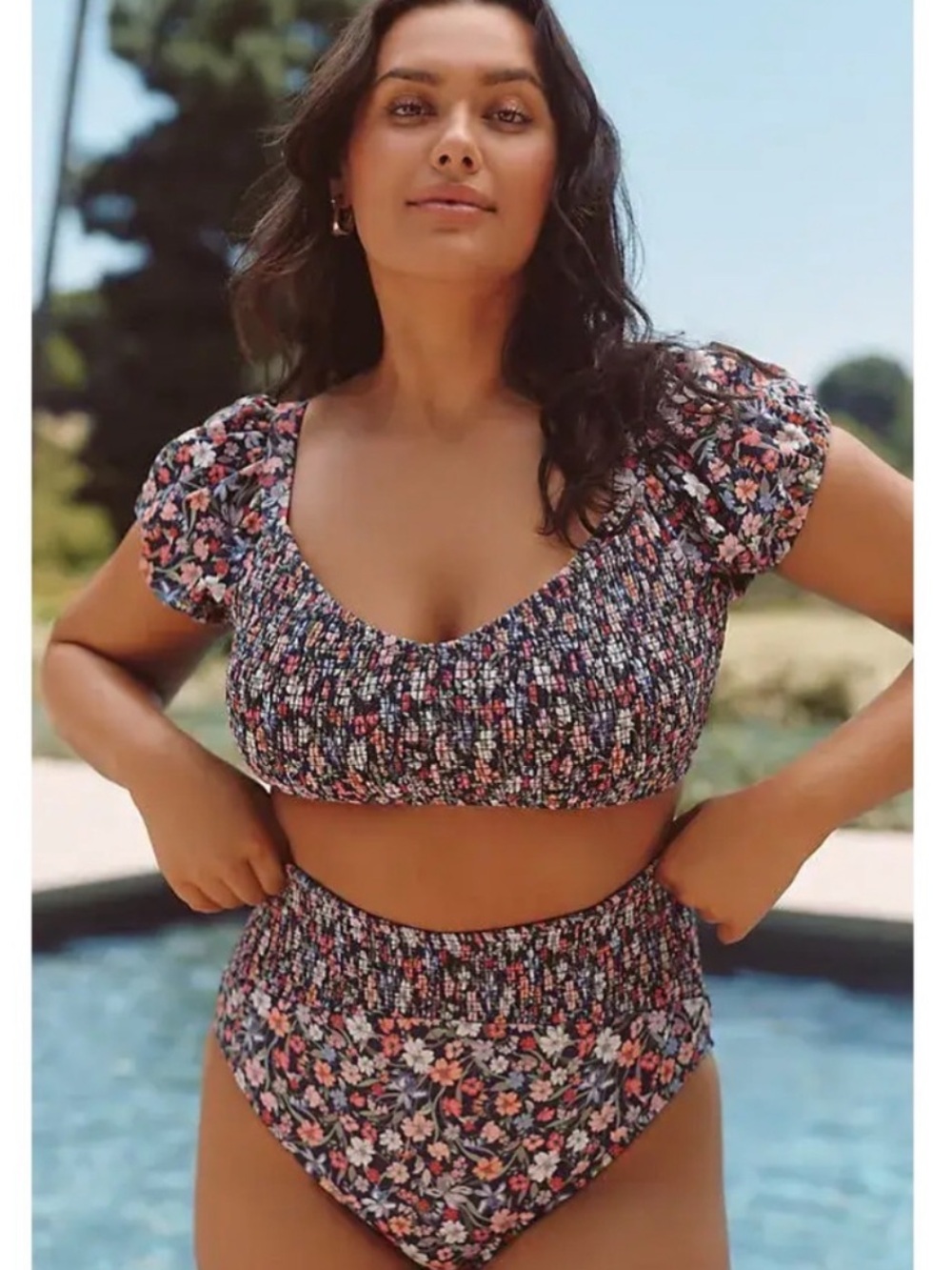 Hutch BOTTOMS ONLY Marin Floral Bikini Bottom 1X NEW